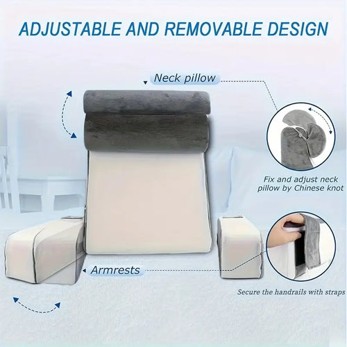 Cuscino da Lettura Ergonomico Plus - Il Supporto Perfetto per Ore di Comfort Assoluto