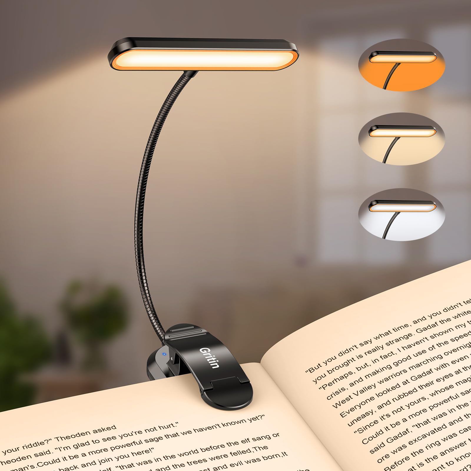 Lampada da Lettura Pieghevole - Illuminazione Perfetta per Ogni Libro